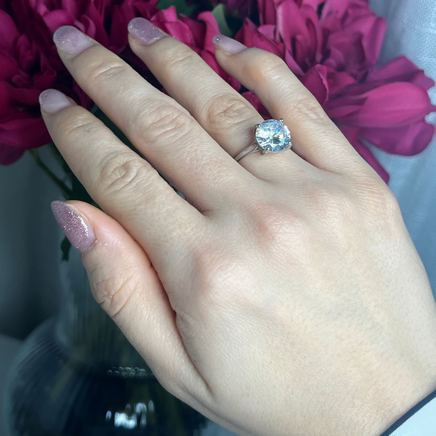 Anello VIVID GEM – Regolabile con Pietra Taglio Cuscino | Eldra Milano