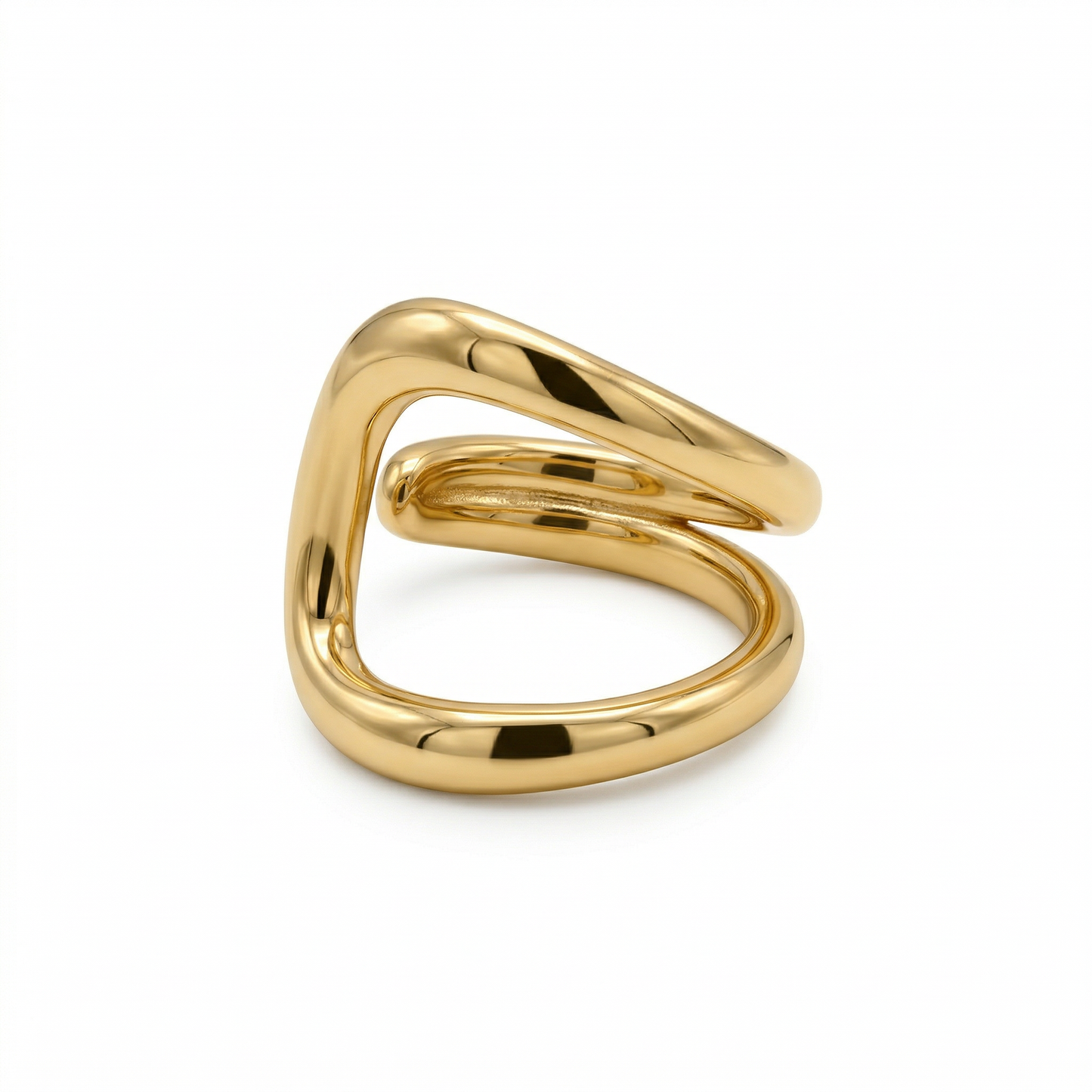 COMBO ESSENTIAL CUBE | Set Anello & Ear Cuff Singolo in Acciaio Inox – Eldra Milano