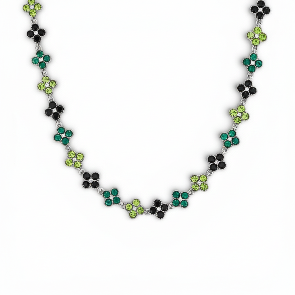 Parure Completa LUCKY LEAF – Collezione Fortuna 4 pezzi – Eldra Milano