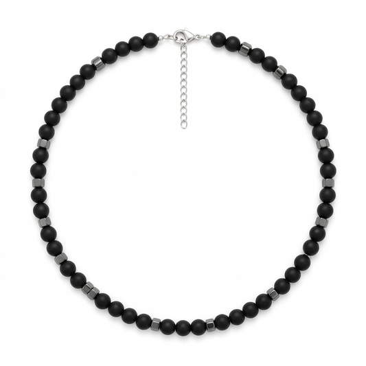 Collana CHROMA STONE | Pietre Naturali e Catena in Acciaio – Eldra Milano