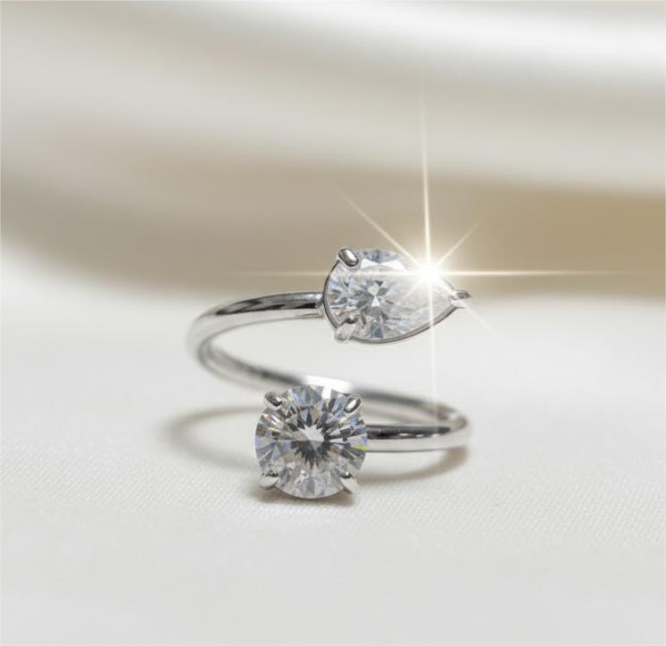 Anello "Due Anime" - Regolabile - Eldra Milano