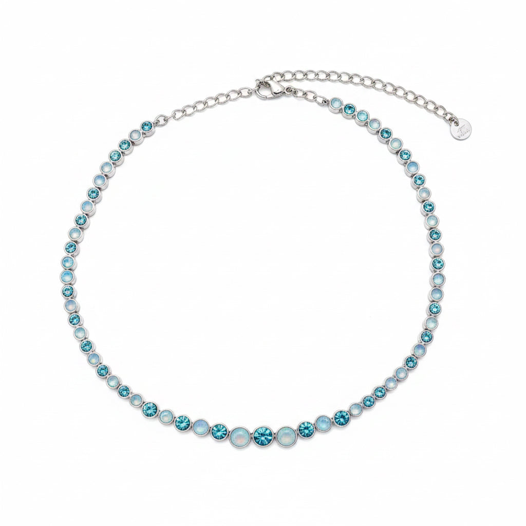 Collana a choker cascata di colori