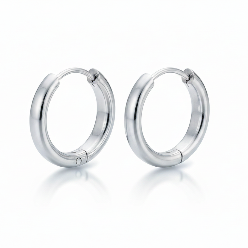 Orecchini unisex a cerchio piccolo