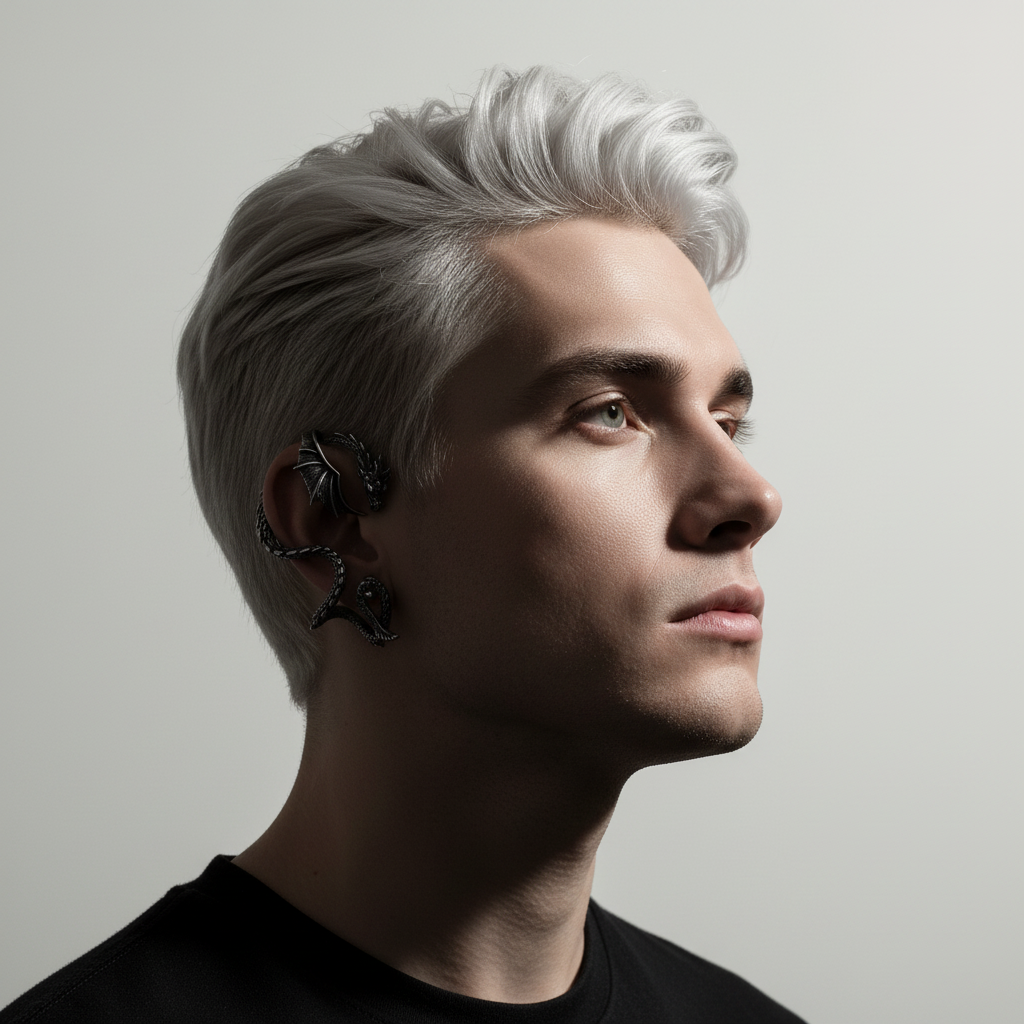 Orecchino Ear Crawler drago