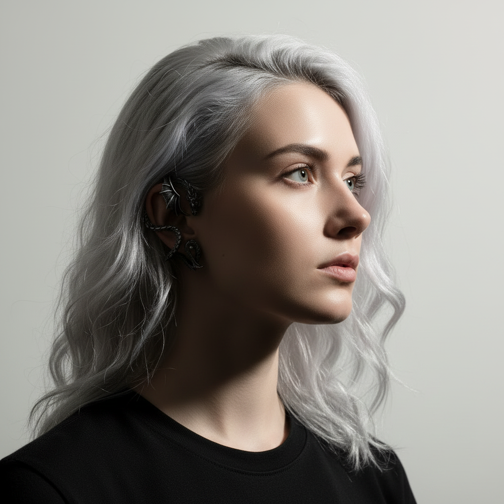 Orecchino Ear Crawler drago