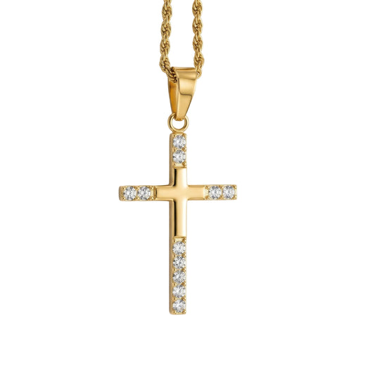 Collana ROPE CROSS SHINE | Eldra Milano