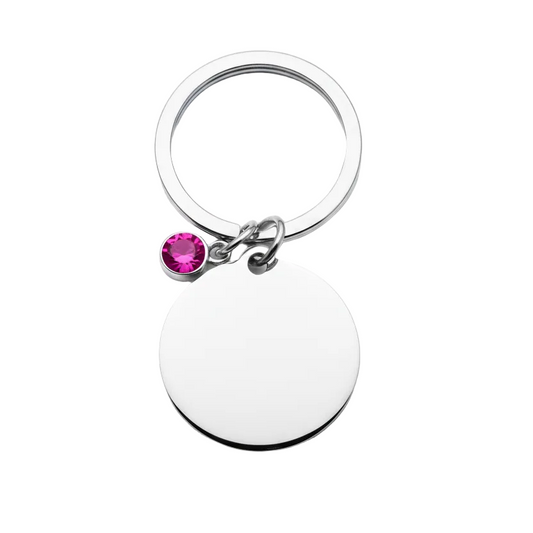 Portachiavi EVENTI in Acciaio con Punto Luce – Ideale per Bomboniere e Regali – Eldra Milano