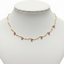 Collana zig zag con zirconi