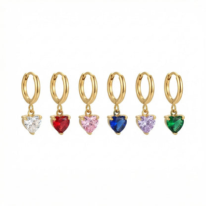 Orecchini Mignon Heart Gems