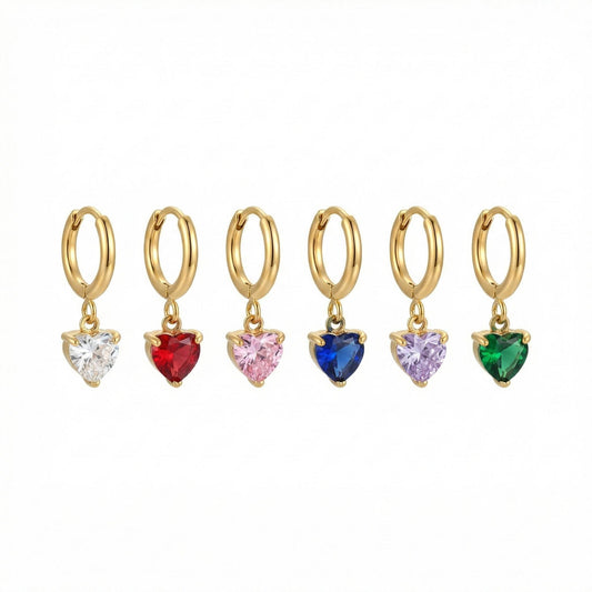 Orecchini Mignon Heart Gems