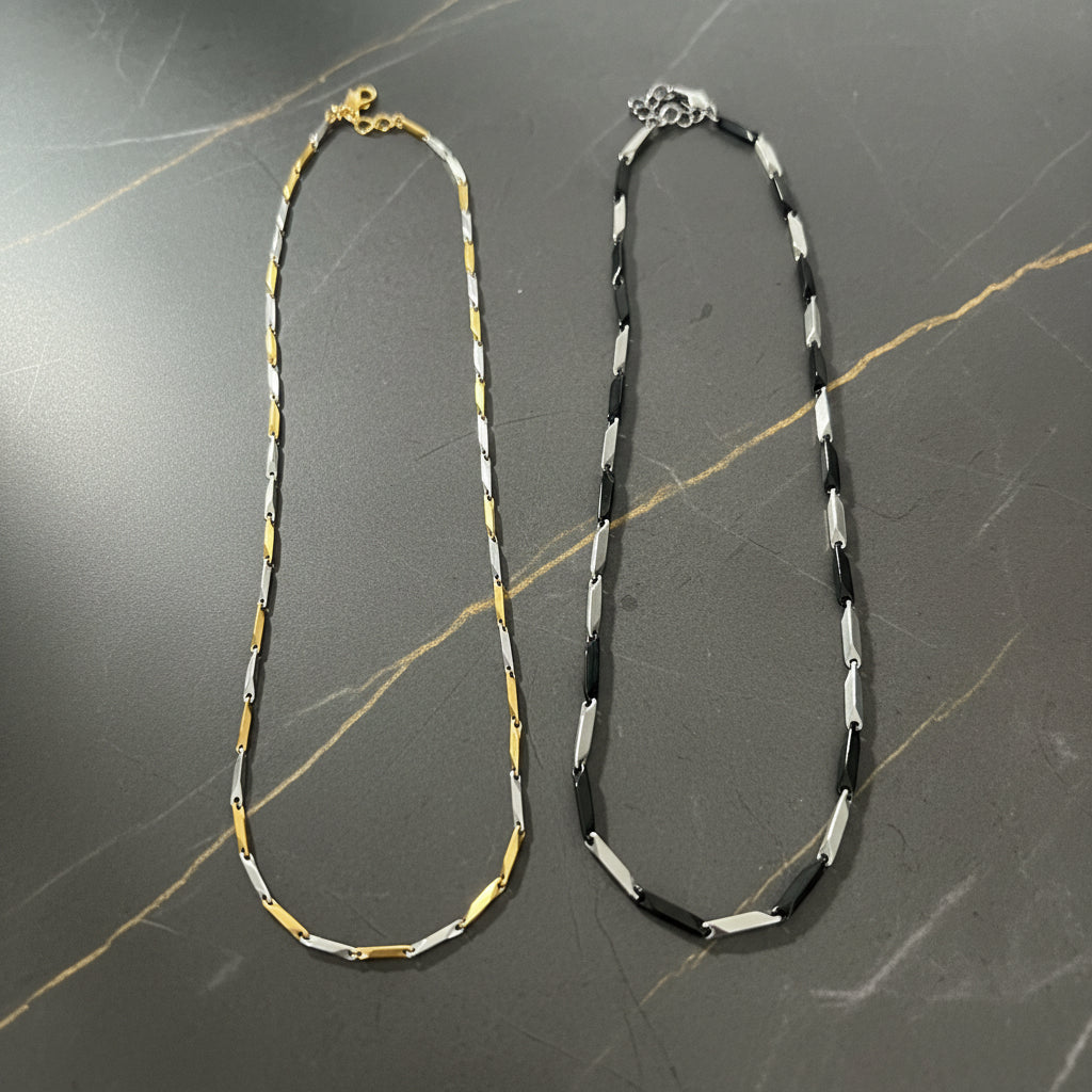 Collana tridimensionale da uomo