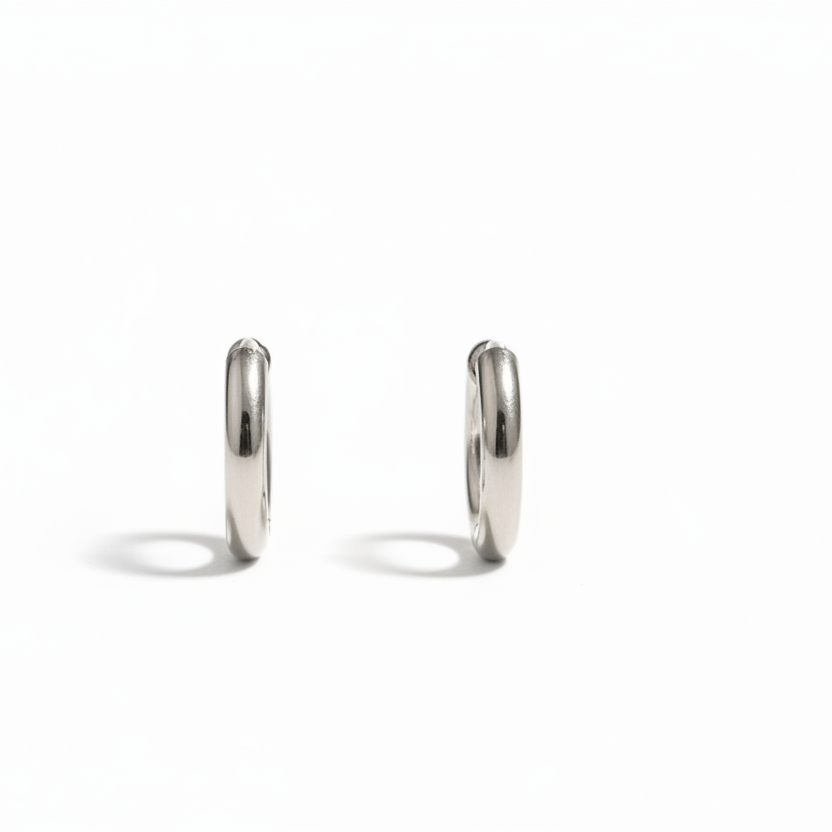 Orecchini unisex a cerchio piccolo