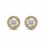 Orecchini punto luce con zirconi e strass