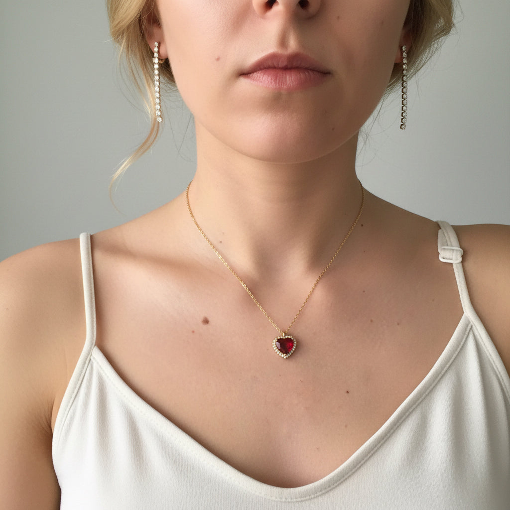 Collana ciondolo regina di cuori