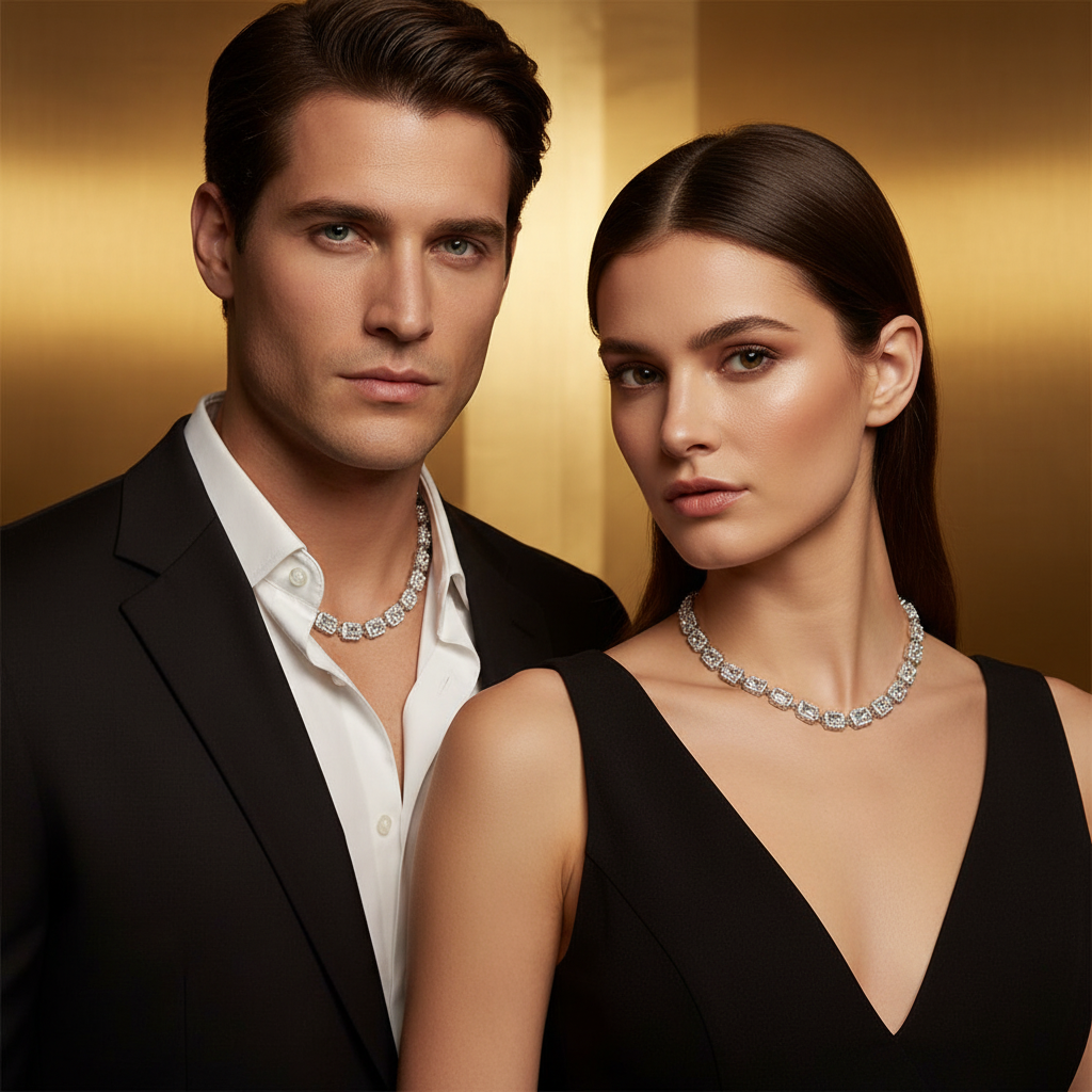 Collana chocker bagliore