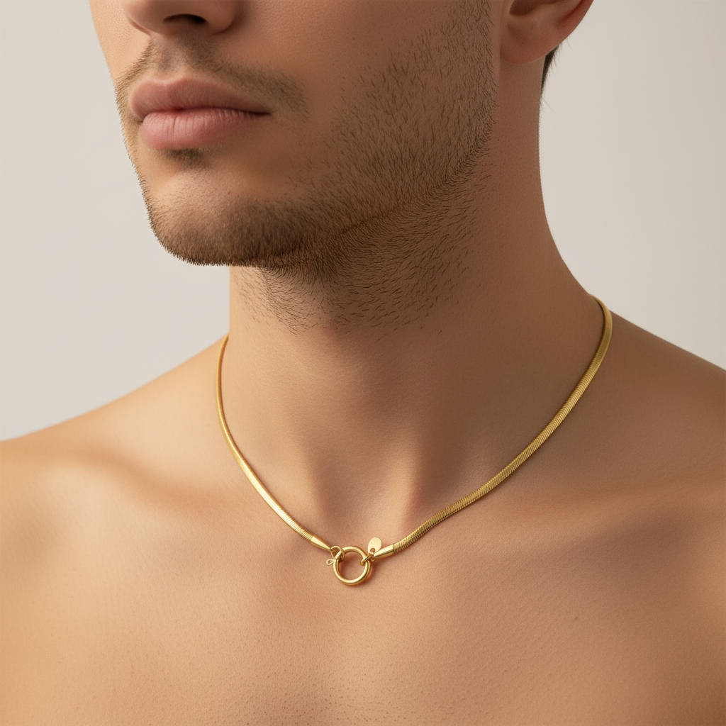 Collana snake per ciondoli unisex