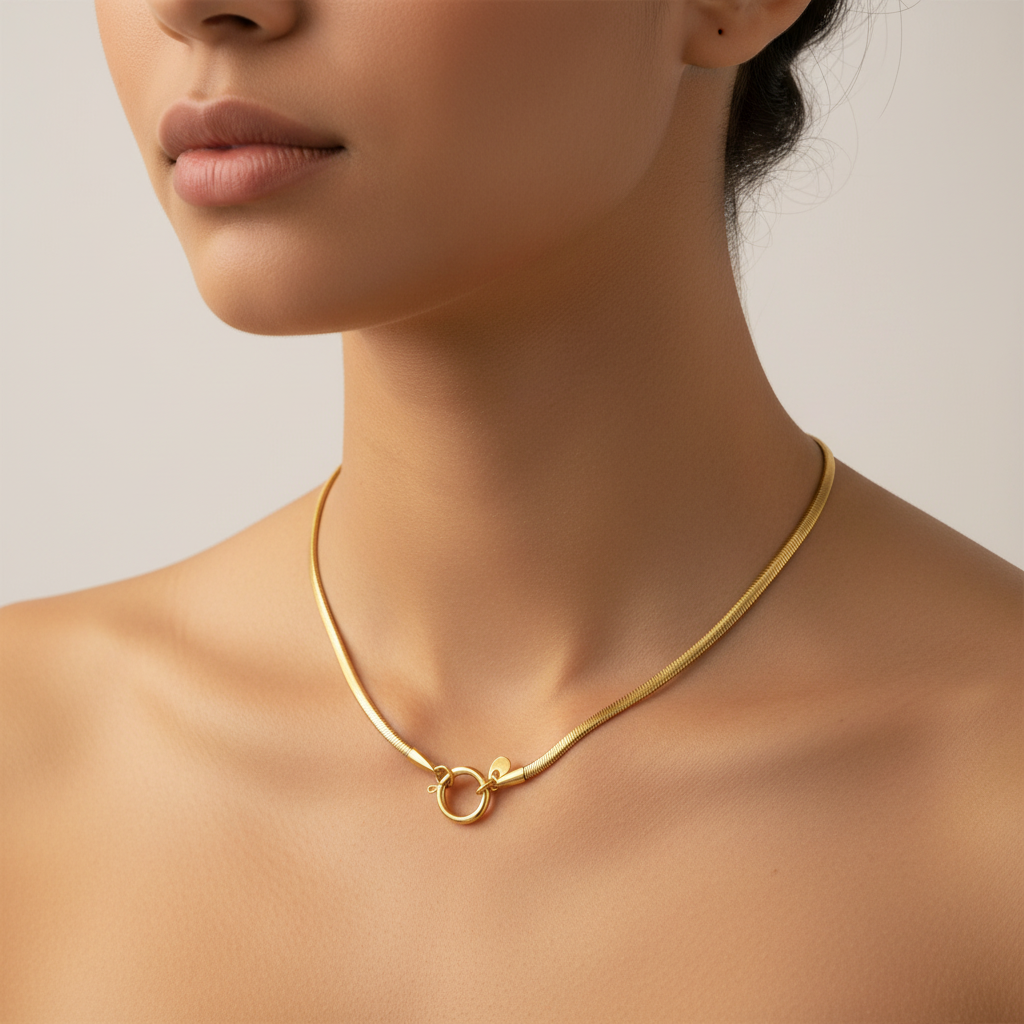 Collana snake per ciondoli unisex