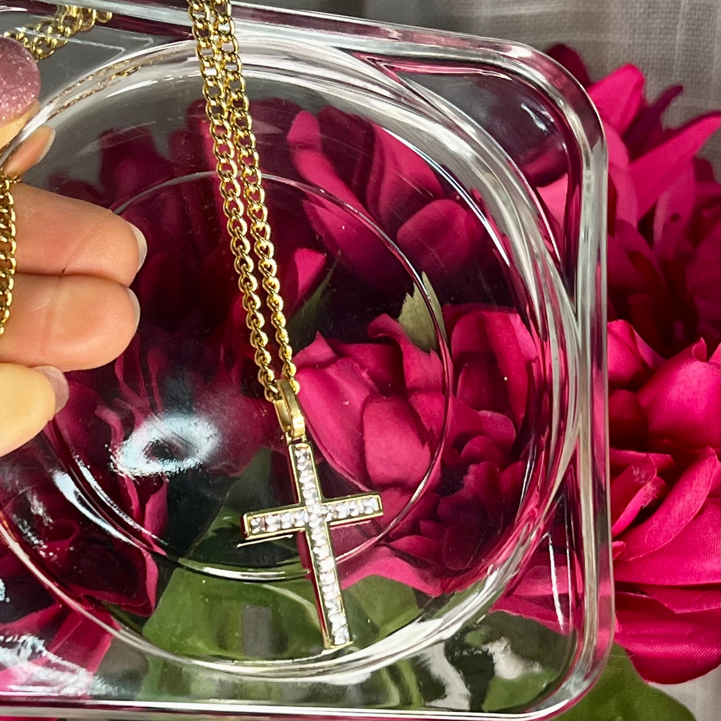 Collana SHINE CROSS Gold | Eldra Milano