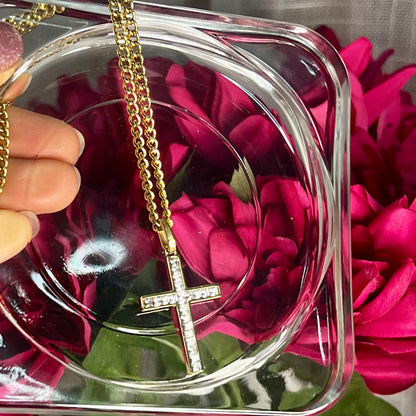 Collana SHINE CROSS Gold | Eldra Milano