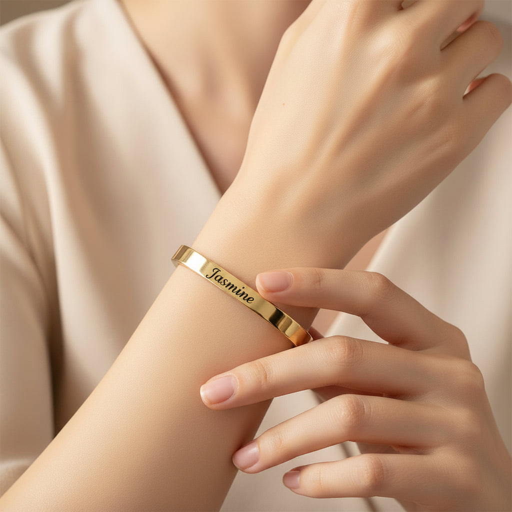 Bracciale Jasmine con incisione personalizzata