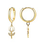 Orecchini tulipano con strass
