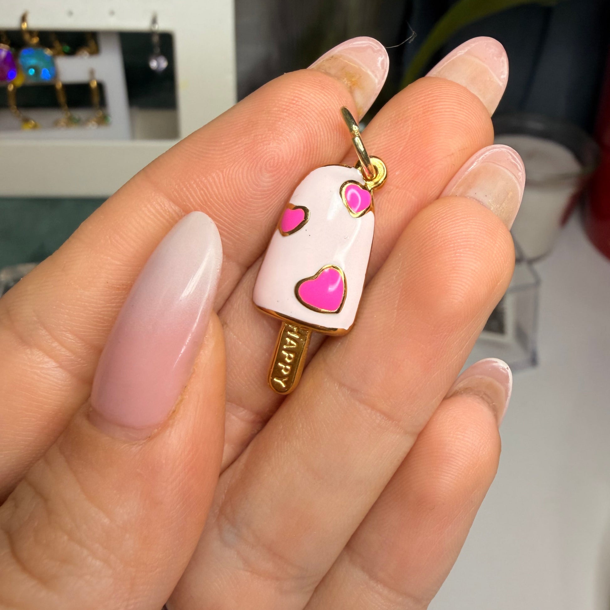 Charm gelato rosa