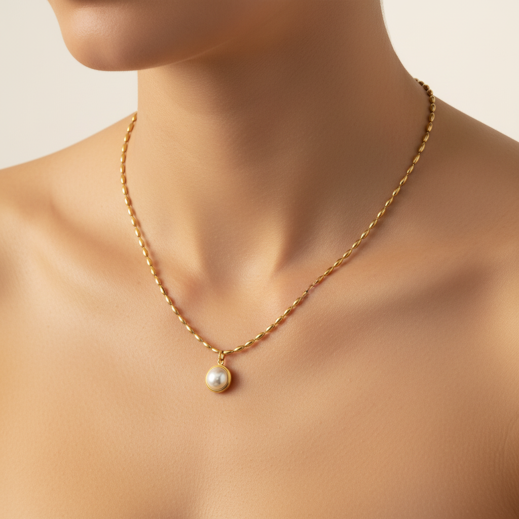 Collana Punto perla