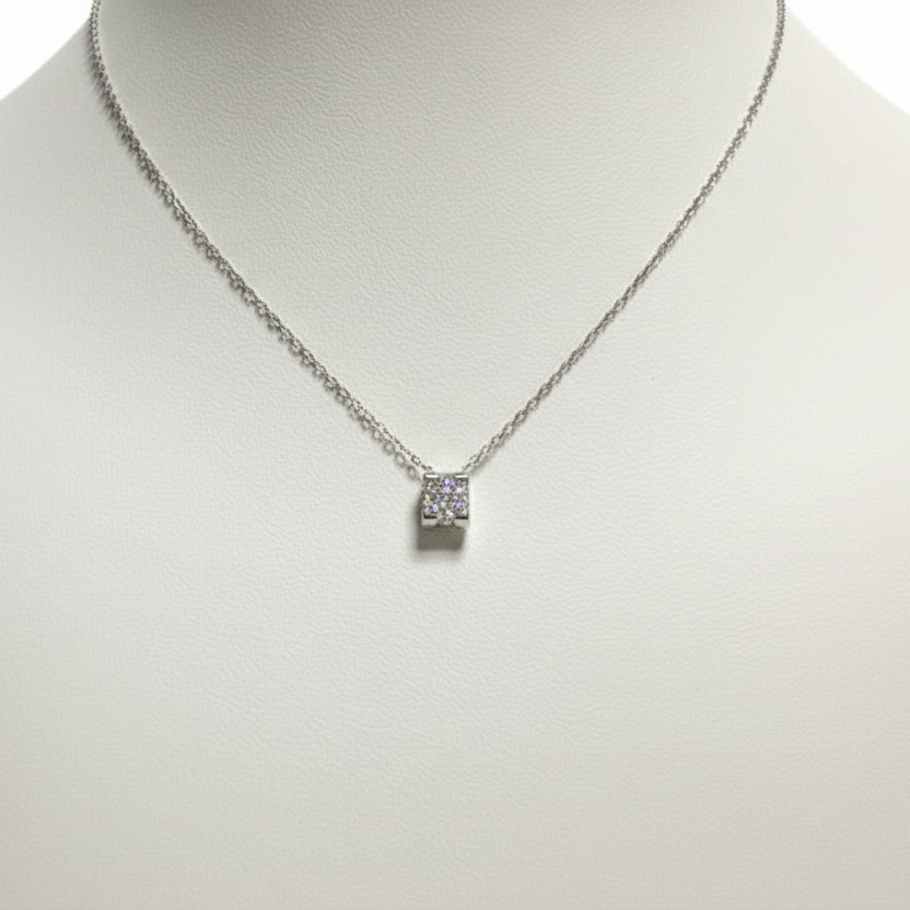 Collana cristal con zircone