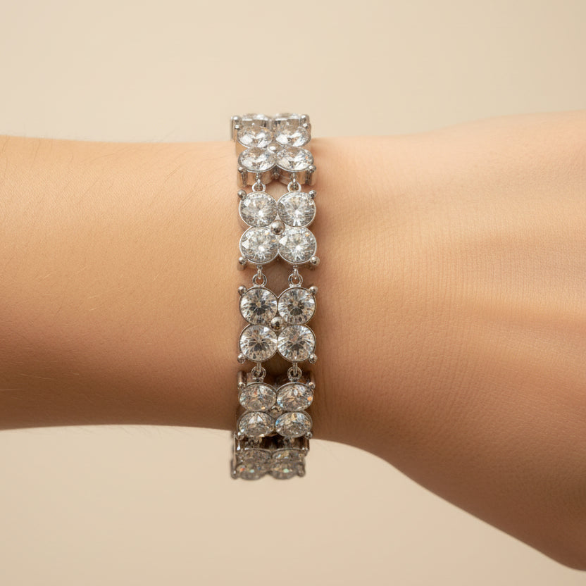 Bracciale tennis energia luccicante
