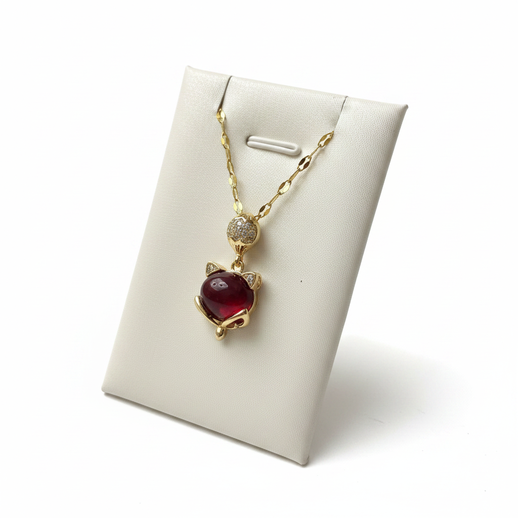 Collana volpe rossa in cristallo