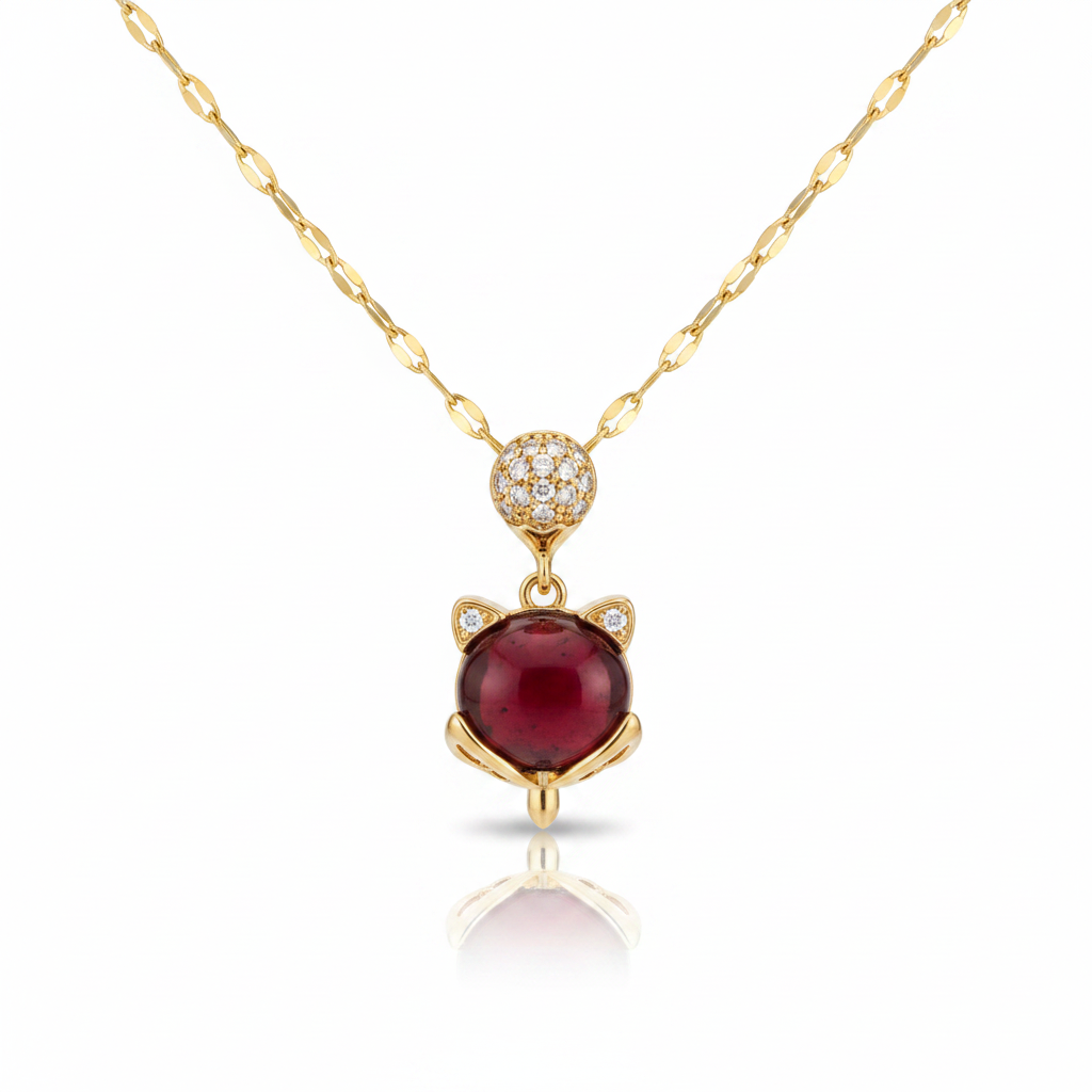 Collana volpe rossa in cristallo