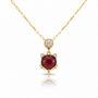 Collana volpe rossa in cristallo