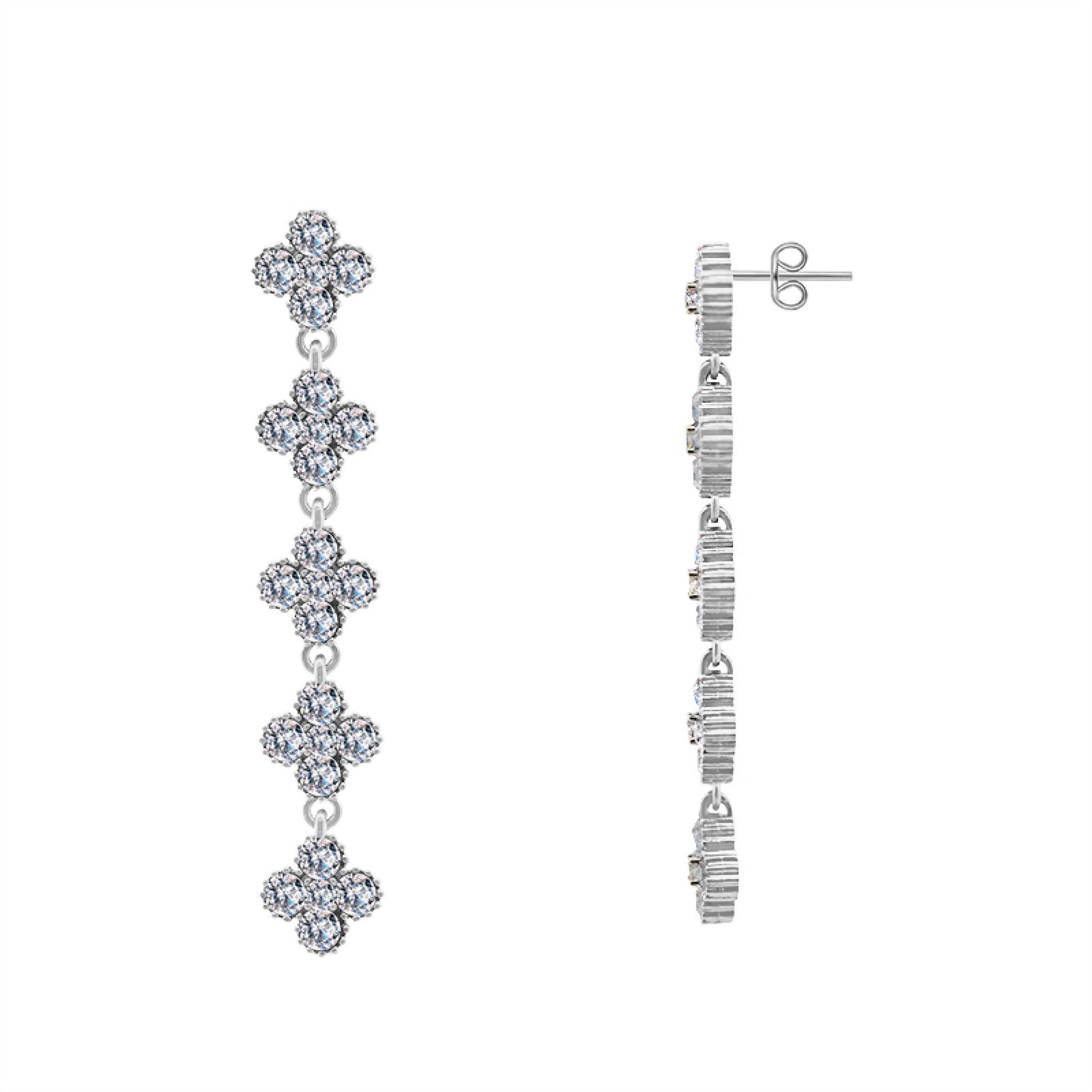 Orecchini Pendenti LUCKY LEAF – Collezione Fortuna – Eldra Milano