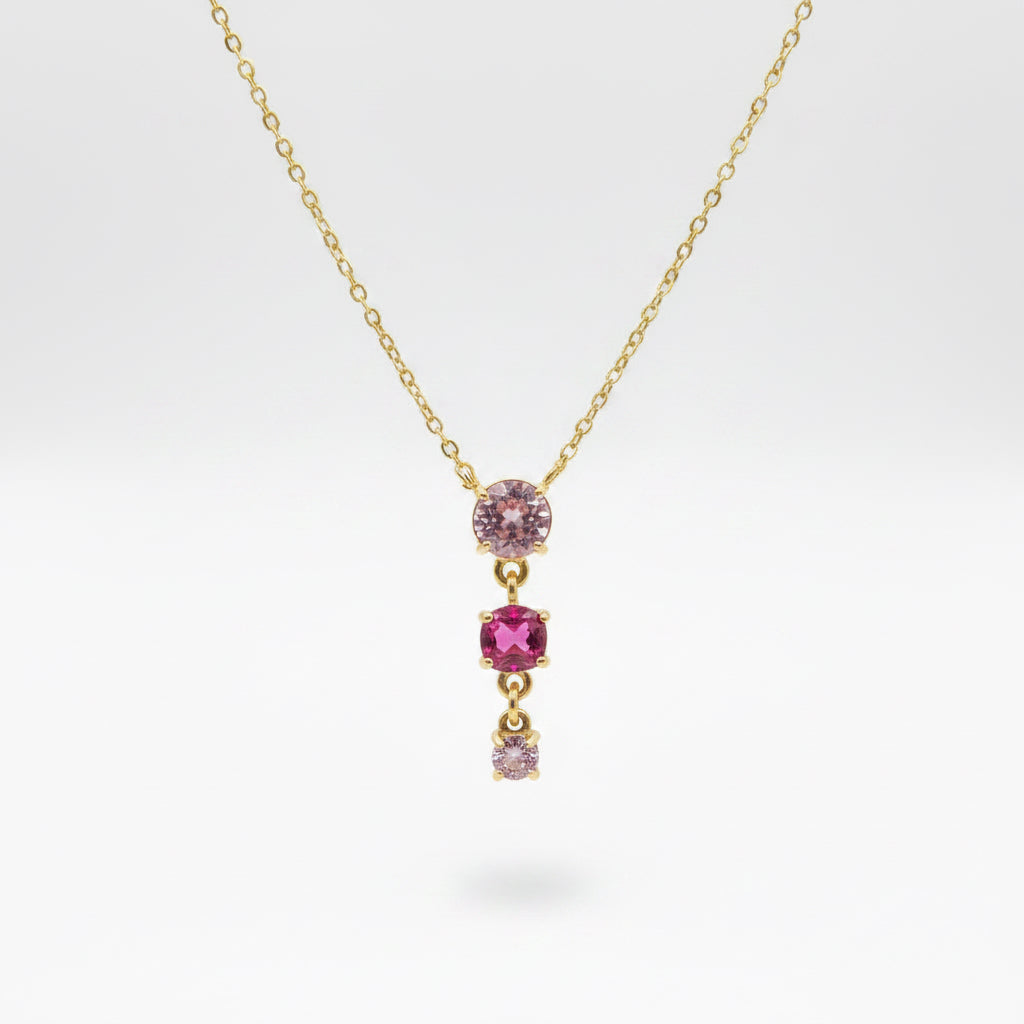 Collana cascata di colorí pendenti
