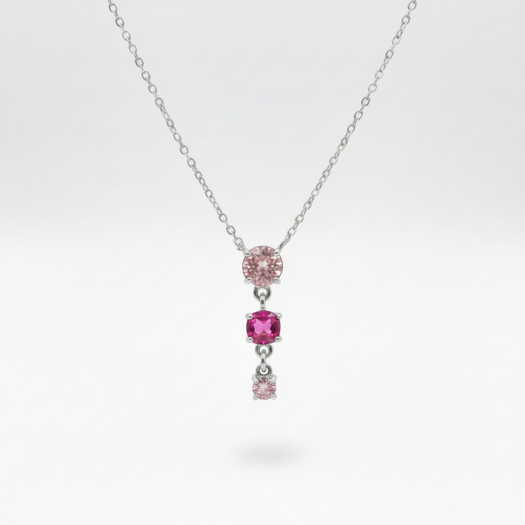 Collana cascata di colorí pendenti