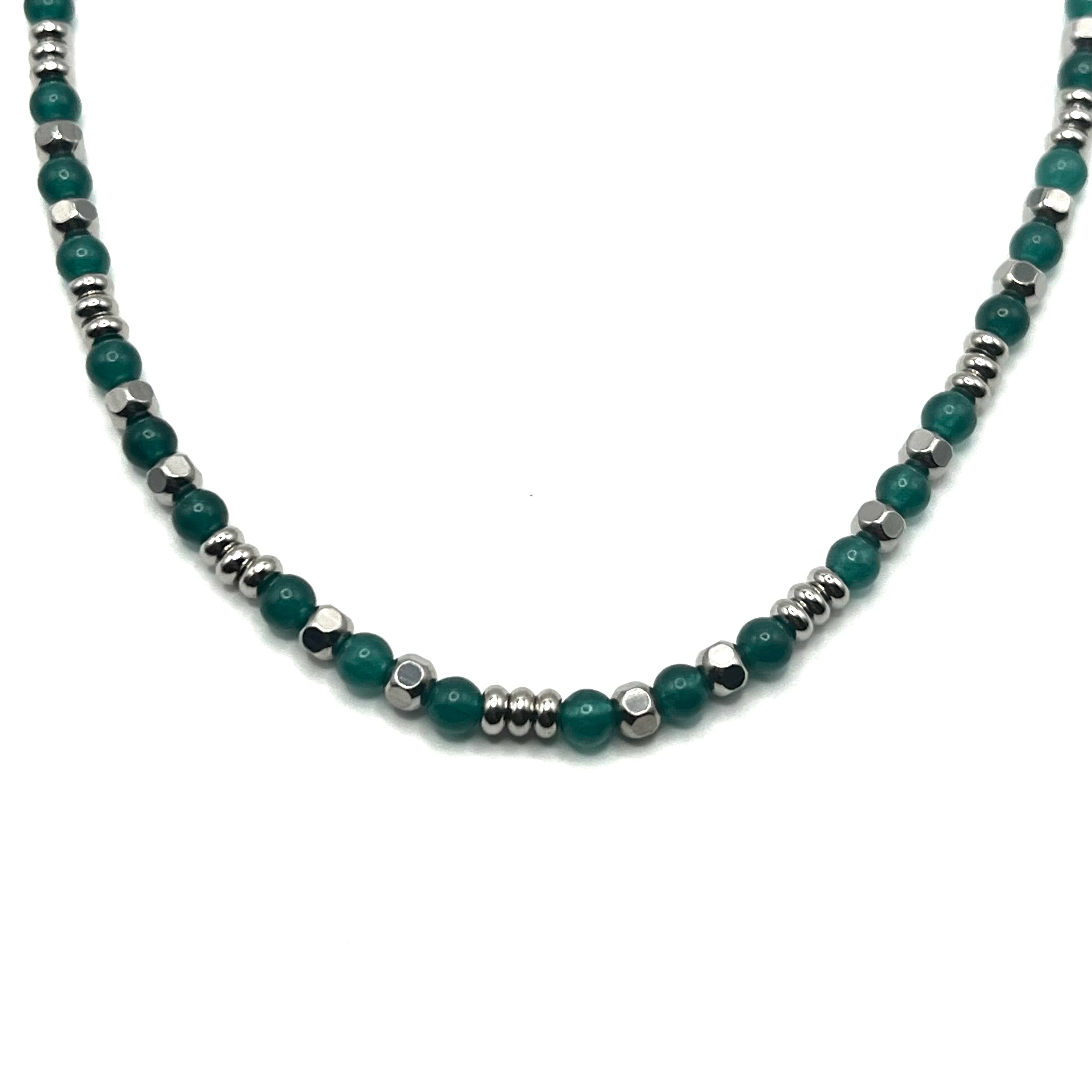 Collana ESSENCE STONE | Pietre Naturali a Sfera e Catena in Acciaio Inox – linea4316 – Eldra Milano