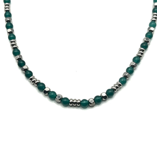 Collana ESSENCE STONE | Pietre Naturali a Sfera e Catena in Acciaio Inox – linea4316 – Eldra Milano