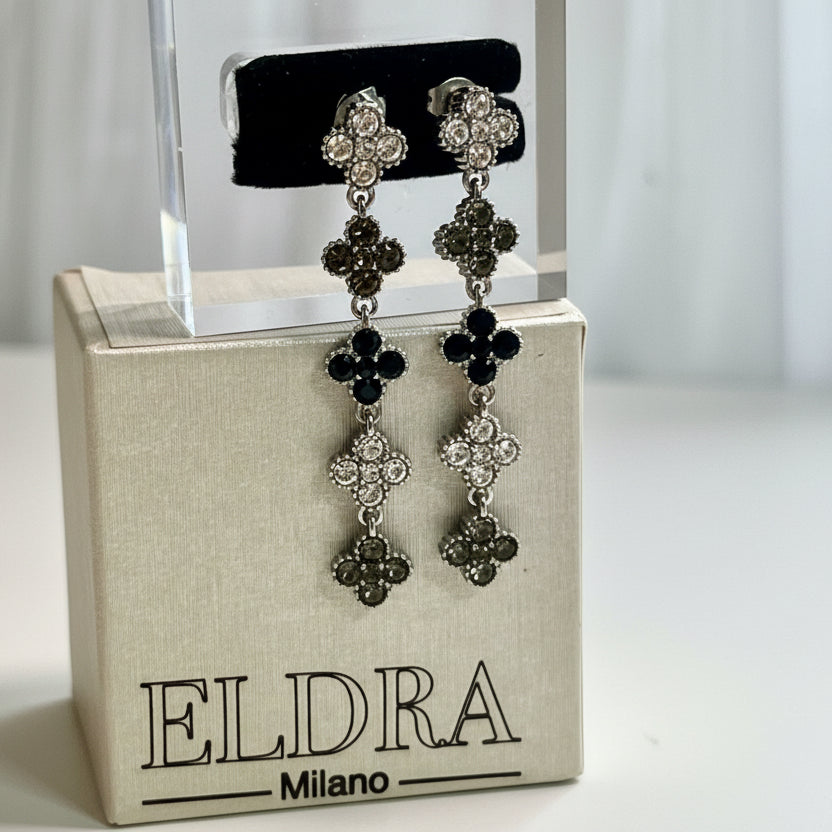 Orecchini Pendenti LUCKY LEAF – Collezione Fortuna – Eldra Milano