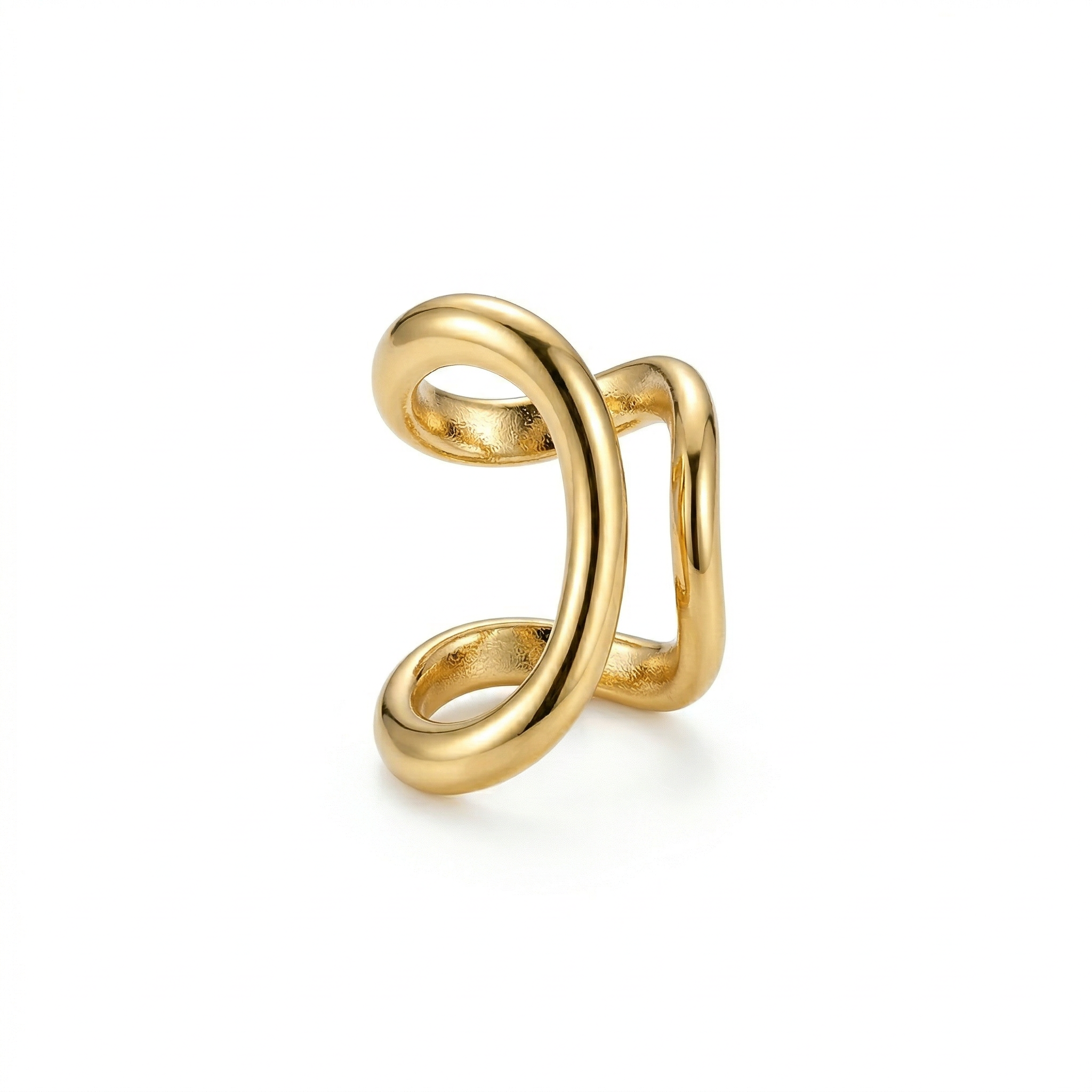 Orecchino Singolo Ear Cuff ESSENTIAL CUBE – Design Minimal  | Eldra Milano