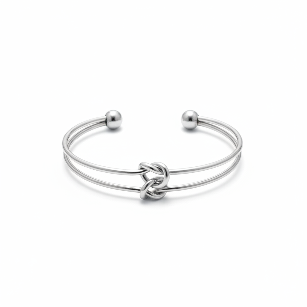 Bracciale rigido con nodo
