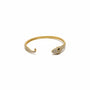 Bracciale rigido serpente luxury con zirconi