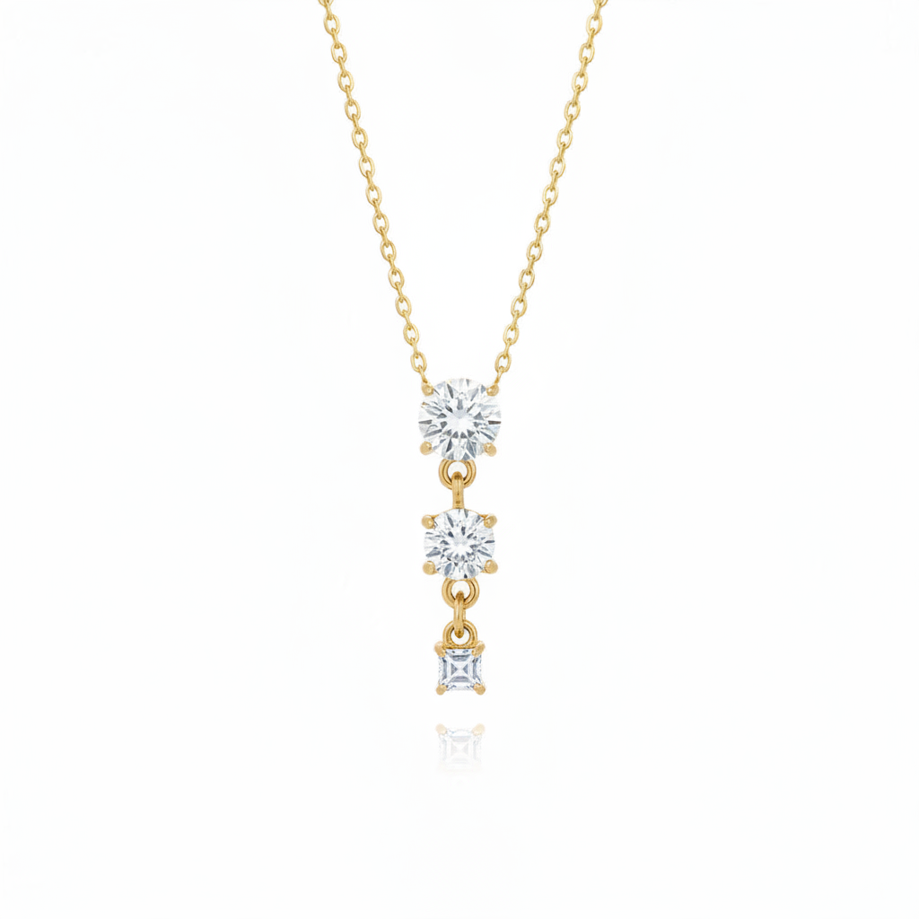 Collana cascata di colorí pendenti
