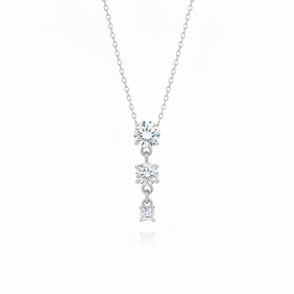 Collana cascata di colorí pendenti