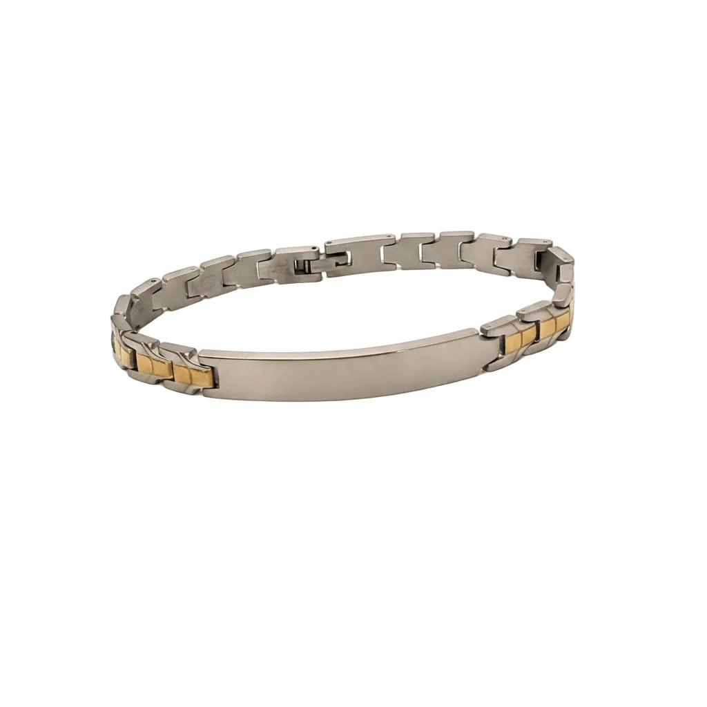 Bracciale doppio colore per incisione