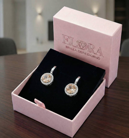 Orecchini Halo Brillante – Luce Pura