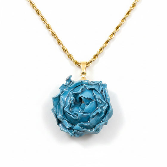 Charm fiore azzurro