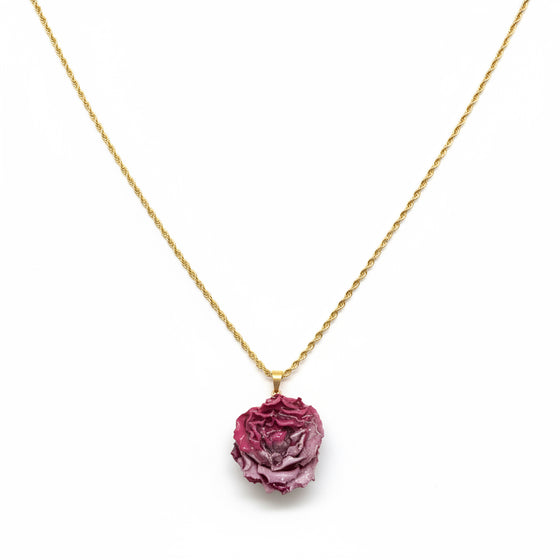 Charm Fiore rosa bocciolo aperto