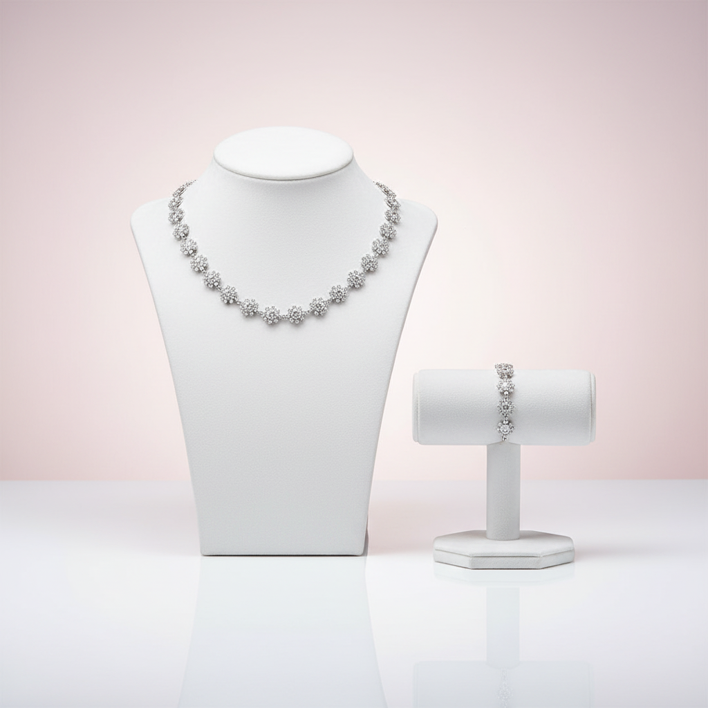 Set Regina Floreale collana e bracciale