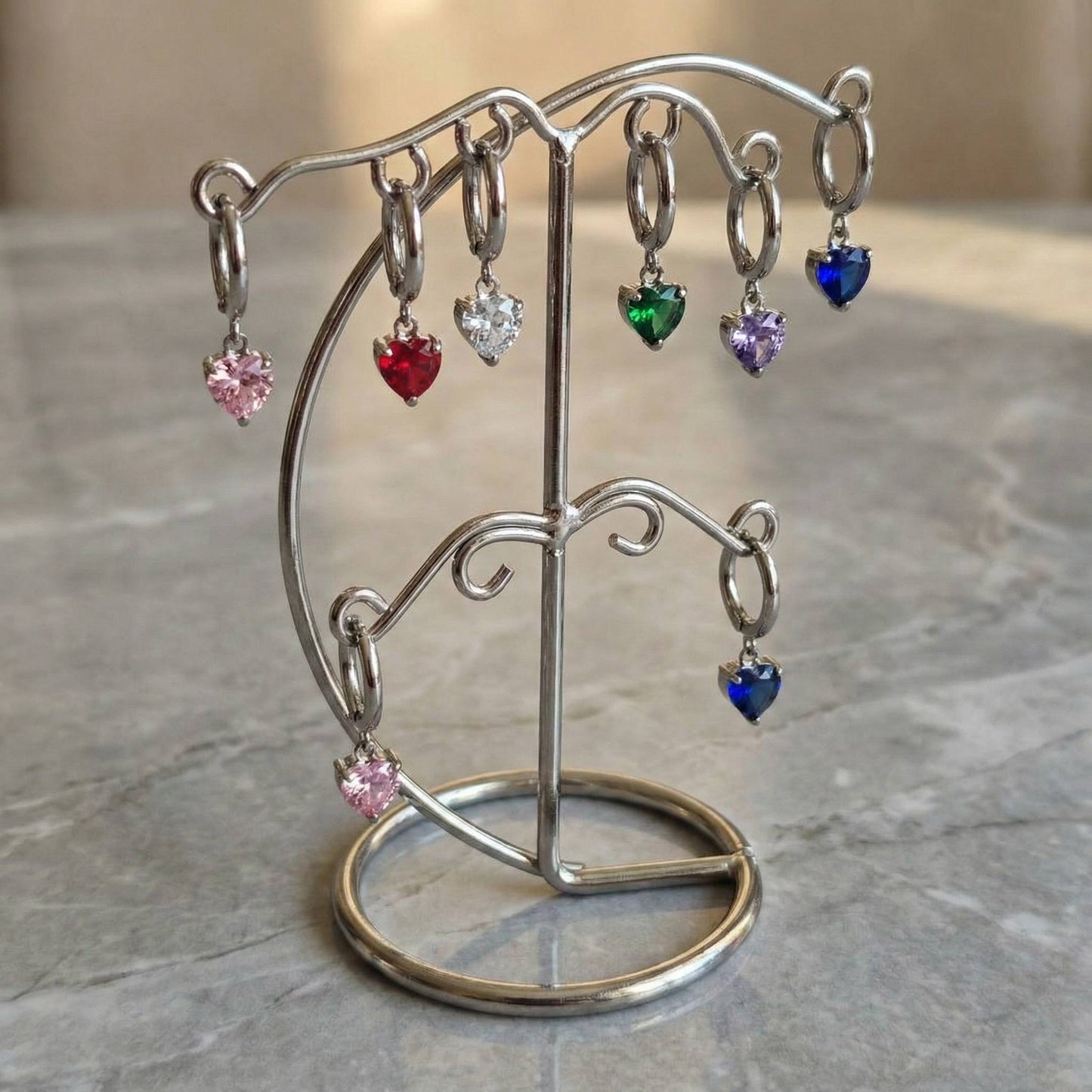 Orecchini Mignon Heart Gems