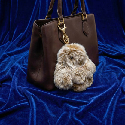 "Fluffy Bunny" – Luxury Bag Charm